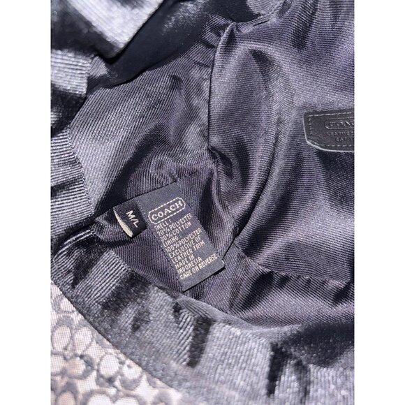 Coach Vtg Black & Grey Signature Y2K  Bucket Hat, Medium / Large, Preppy Casual - Picture 7 of 7